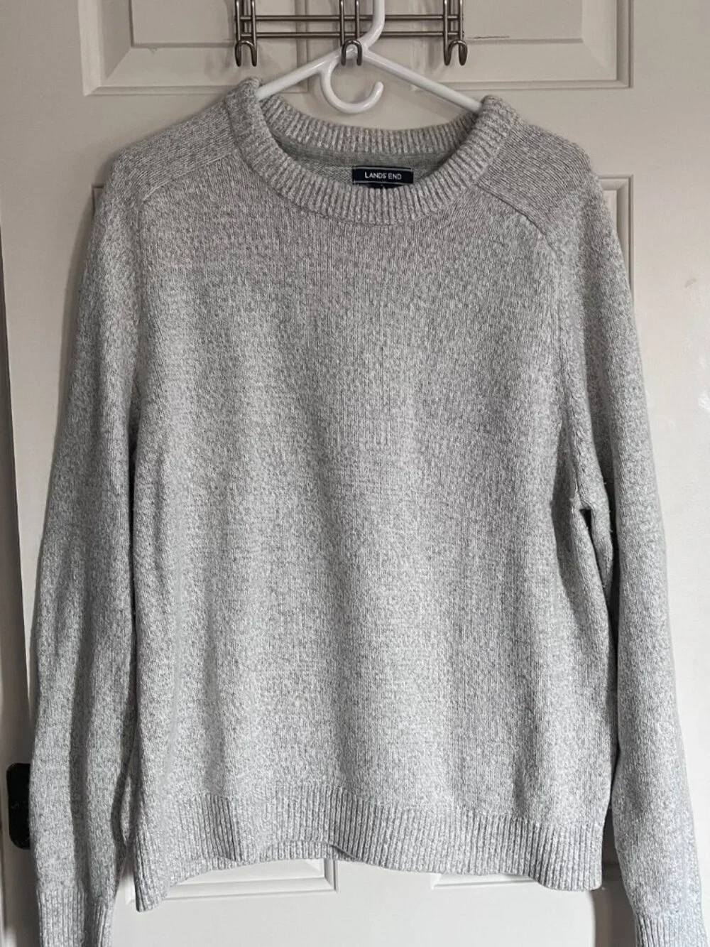 Cozy Lands End Sweater: Great for Campfires and Rainy Days!